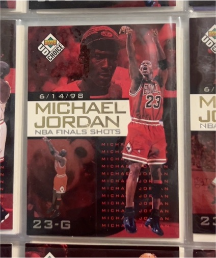 1998 Upper Deck Choice NBA Finals Shots #10 Michael Jordan — front