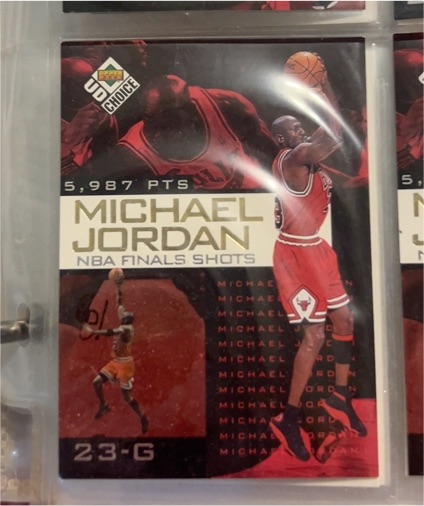 1998 Upper Deck UD Choice NBA Finals Shots #7 Michael Jordan — front