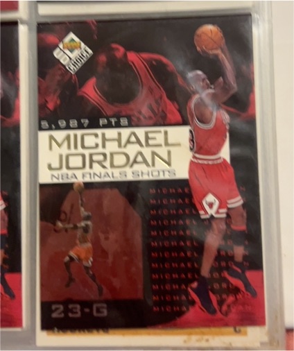 1998 Upper Deck Choice NBA Finals Shots #23-G Michael Jordan — front