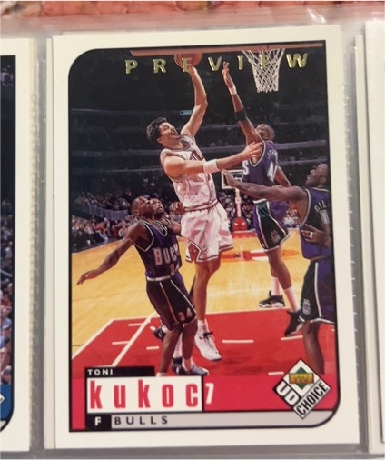 1998 Upper Deck UD Choice Preview #18 Toni Kukoc — front