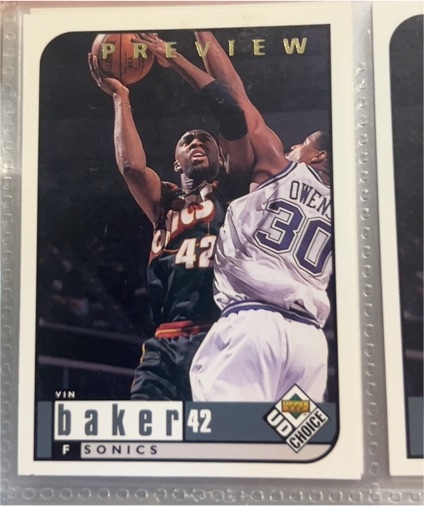 1998-99 Upper Deck UD Choice Preview #131 Vin Baker — front