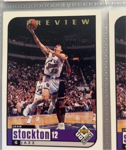 1998-99 UD Choice #142 John Stockton — front