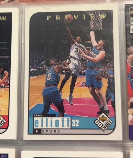 1998-99 Upper Deck UD Choice Preview #127 Sean Elliott — front