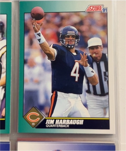 1991 Score #264 Jim Harbaugh — front