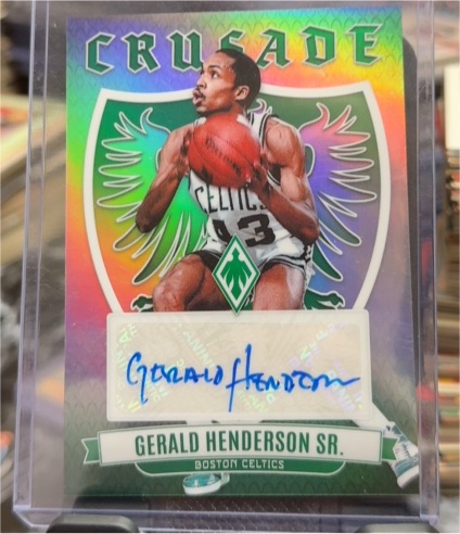 2023-24 Panini Phoenix Crusade Signatures #CS-GHS Gerald Henderson Sr. — front