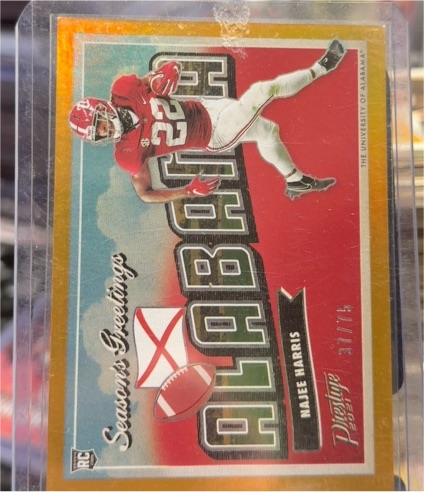 2021 Panini Prestige Seasons Greetings #SG-7 Najee Harris — front