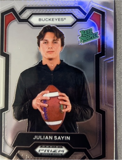2024 Panini Prizm Draft Picks #193 Julian Sayin Rated Prospect — front
