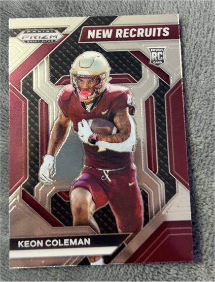 2024 Panini Prizm Draft Picks New Recruits #NR-KCN Keon Coleman — front
