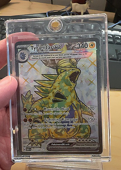 2023 Pokémon TCG Obsidian Flames #211 Tyranitar ex — front
