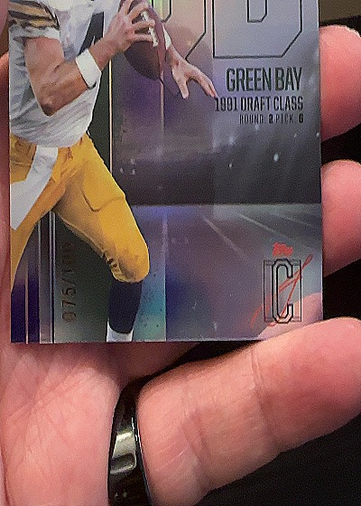 2024 Topps Signature Class Brett Favre Starcast #BVC-48 Green Parallel — front