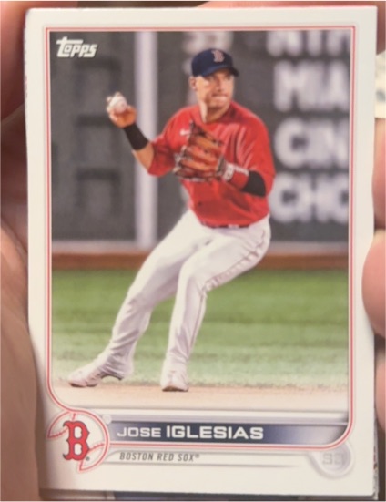 2022 Topps #15 Jose Iglesias — front