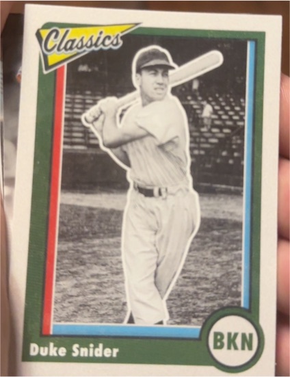 2023 Panini Chronicles Classics #24 Duke Snider Brooklyn Dodgers — front