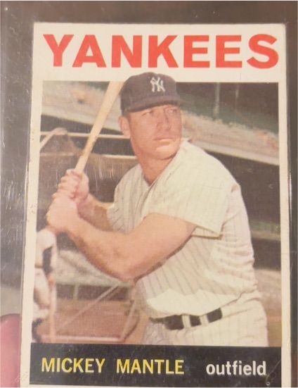 1964 Topps #50 Mickey Mantle — front