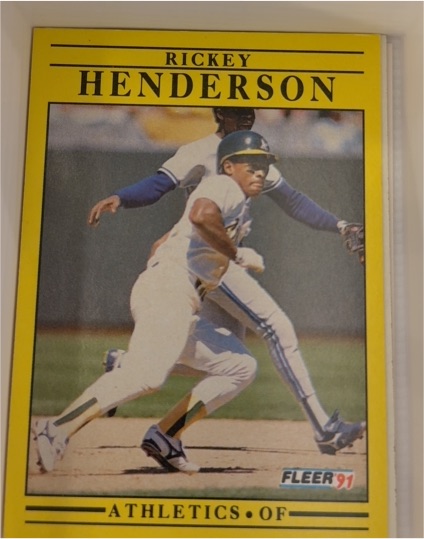1991 Fleer #10 Rickey Henderson — front