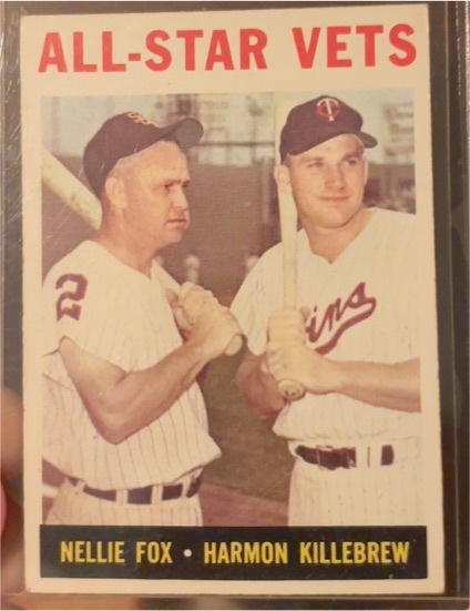 1964 Topps #81 All-Star Vets Nellie Fox / Harmon Killebrew — front