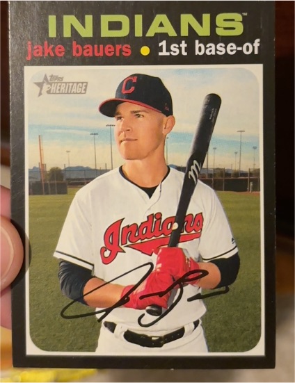 2020 Topps Heritage #692 Jake Bauers — front
