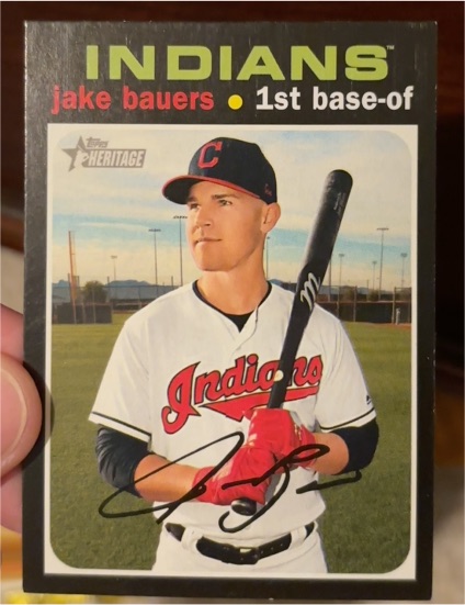 2020 Topps Heritage #692 Jake Bauers — front