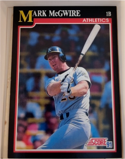 1991 Score #324 Mark McGwire — front