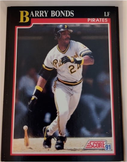 1991 Score #330 Barry Bonds — front