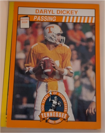 1990 Tennessee Volunteers 100 Years of Volunteers Daryl Dickey — front