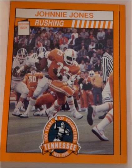 1990 100 Years of Tennessee Volunteers #268 Johnnie Jones — front