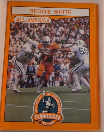 1990 Tennessee Volunteers Centennial #169 Reggie White — front