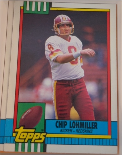 1990 Topps #137 Chip Lohmiller Washington Redskins — front