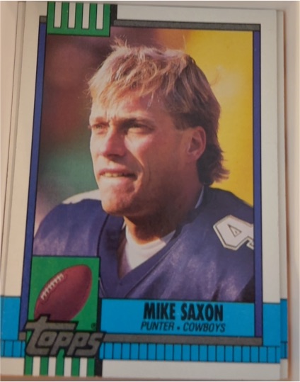 1990 Topps #494 Mike Saxon Dallas Cowboys — front