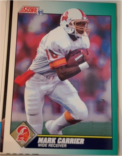 1991 Score #290 Mark Carrier — front