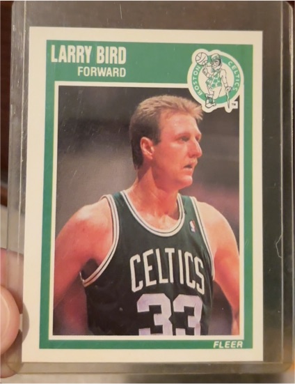 1989-90 Fleer #8 Larry Bird Boston Celtics — front