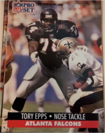 1991 Pro Set #434 Tory Epps Atlanta Falcons — front