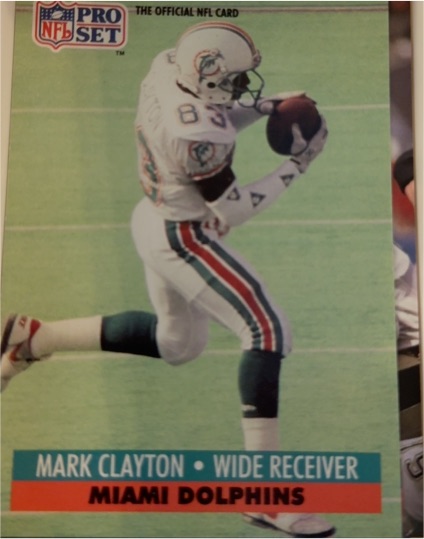 1991 Pro Set #560 Mark Clayton — front