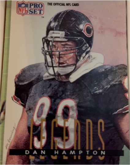 1991 Pro Set #696 Dan Hampton — front