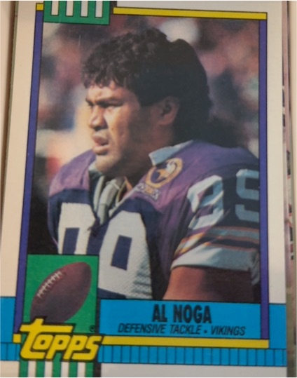 1990 Topps #106 Al Noga Minnesota Vikings — front