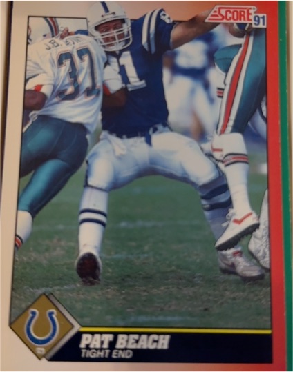 1991 Score #137 Pat Beach — front