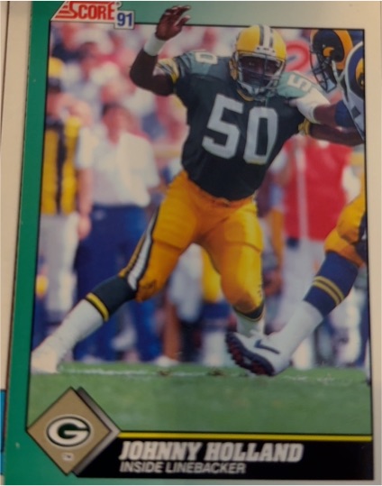 1991 Score #243 Johnny Holland — front