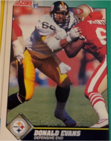 1991 Score #310 Donald Evans — front