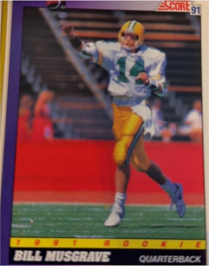 1991 Score #7 Bill Musgrave — front