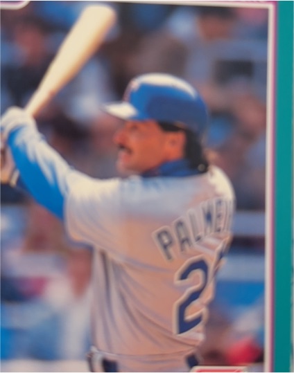 1991 Score #216 Rafael Palmeiro Texas Rangers — front