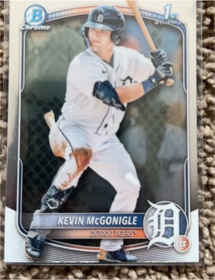2025 Bowman Chrome #BCP-79 Kevin McGonigle — front