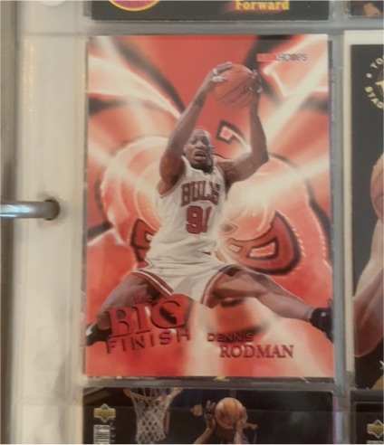 1996-97 NBA Hoops #178 Dennis Rodman The Big Finish — front