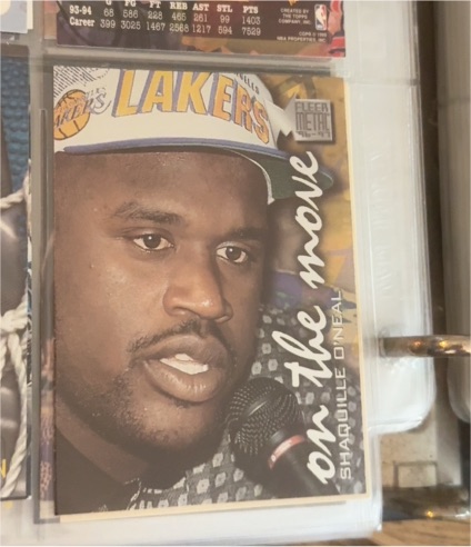 1996-97 Fleer Metal #119 Shaquille O'Neal On The Move — front