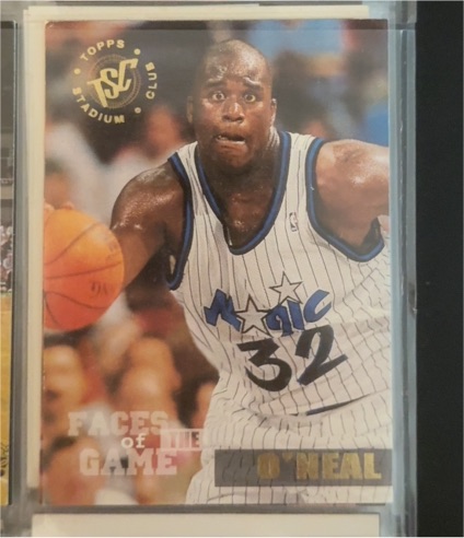 1994-95 Topps Stadium Club #355 Shaquille O'Neal Faces of the Game — front