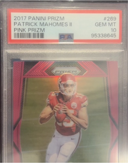 2017 Panini Prizm #269 Patrick Mahomes II Pink Prizm — front