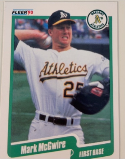 1990 Fleer #15 Mark McGwire — front