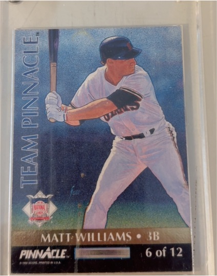 1992 Pinnacle Team Pinnacle #6 Matt Williams — front