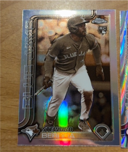 2025 Topps Chrome #163 Steward Berroa — front