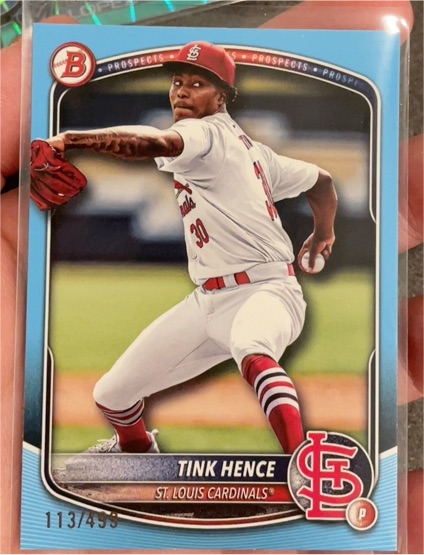 2025 Bowman #BP-101 Tink Hence — front