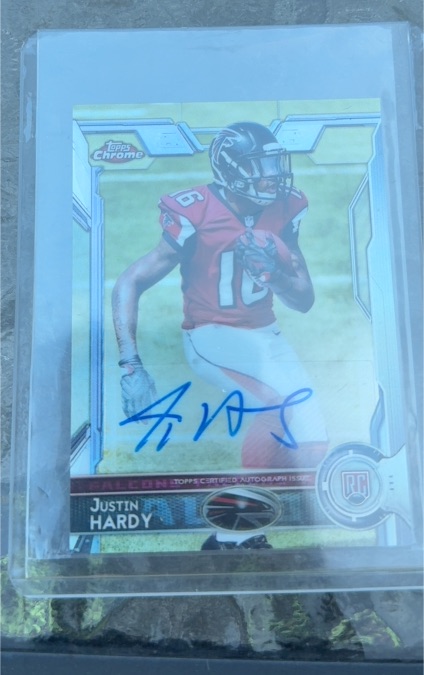 2015 Topps Chrome #152 Justin Hardy — front