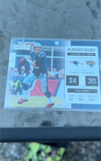 2021 Panini Contenders Playoff Ticket #PLT-TOM Tom Brady — front